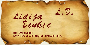Lidija Dinkić vizit kartica